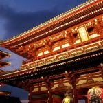 浅草寺の宝蔵門と五重塔
