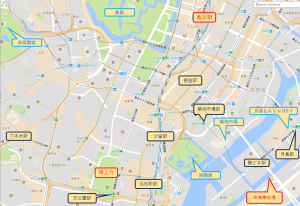 東京観光増上寺マップ