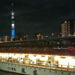 東京の屋形船駒形夜景